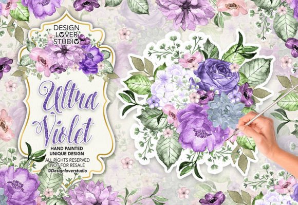 Download Watercolor ULTRA VIOLET Design - Ultra Collection