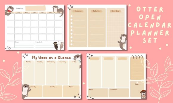 Download Otter Undated Monthly &amp; Weekly Planner - Weekly planner Collection