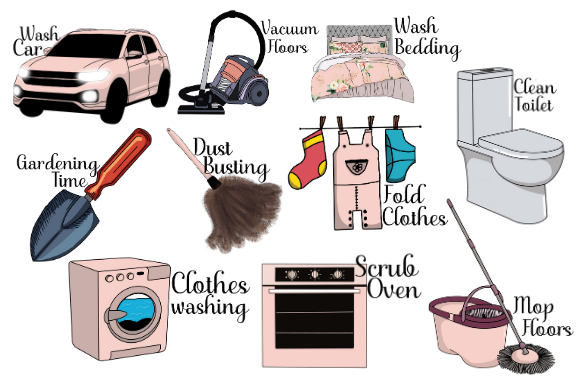 Download House Cleaning Planner Stickers Graphics - Graphic Collection