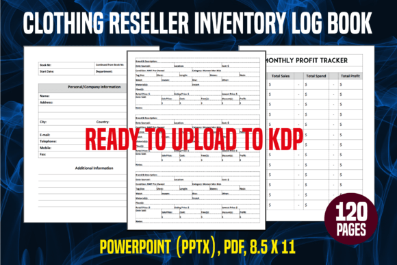 Download Clothing Reseller Inventory Log Book - Log book Collection