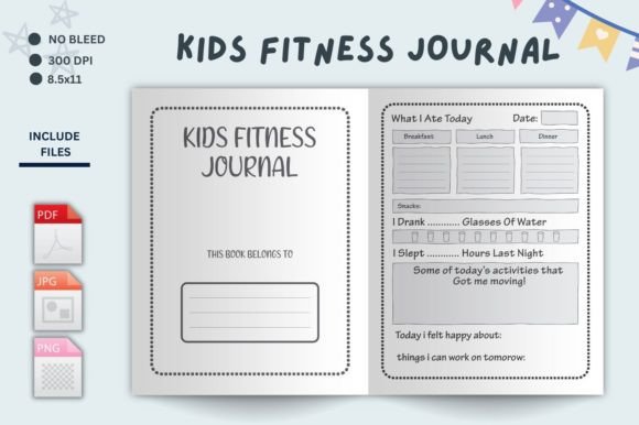 Download Kids Fitness Log - Kdp Interior - Fitness Collection