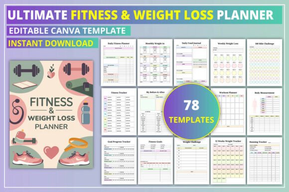 Download Ultimate Fitness &amp; Weight Loss Planner - Fitness Collection