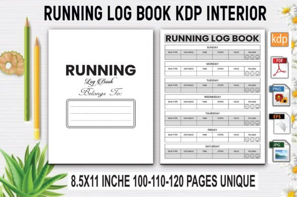 Download Running Log Book | KDP Interior - Log book Collection